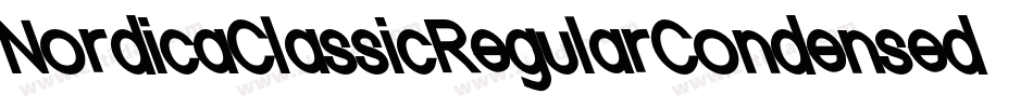 NordicaClassicRegularCondensedOblique-PAX2字体转换