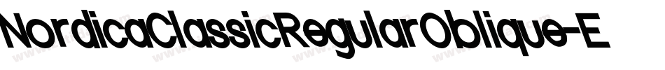 NordicaClassicRegularOblique-EeZz字体转换
