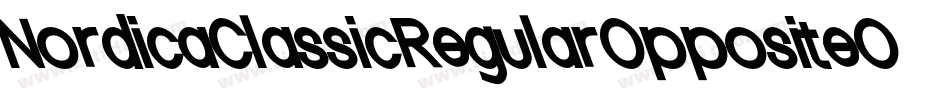 NordicaClassicRegularOppositeObliqueOutline-32XG字体转换