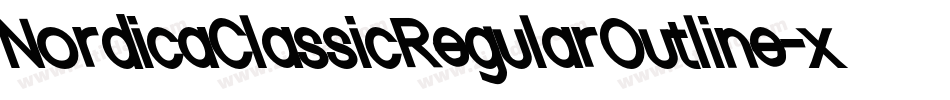 NordicaClassicRegularOutline-xq90字体转换