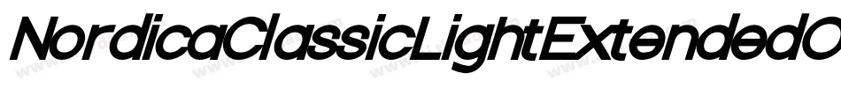 NordicaClassicLightExtendedObliqueOutline-rqD8字体转换