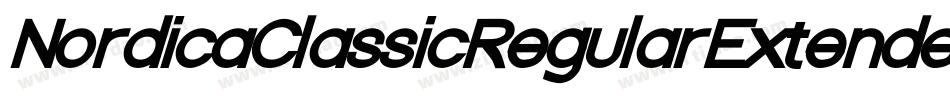 NordicaClassicRegularExtendedOblique-4vW6字体转换