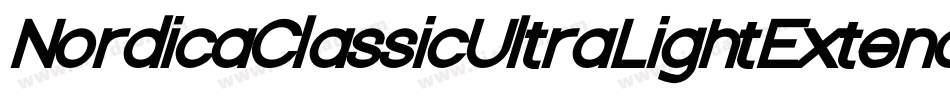 NordicaClassicUltraLightExtendedOblique-JeZ7字体转换