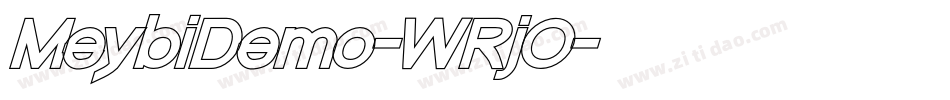 MeybiDemo-WRjO字体转换