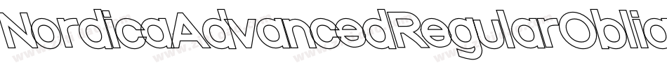 NordicaAdvancedRegularOblique-EeaW字体转换