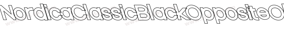 NordicaClassicBlackOppositeOblique-5wBL字体转换