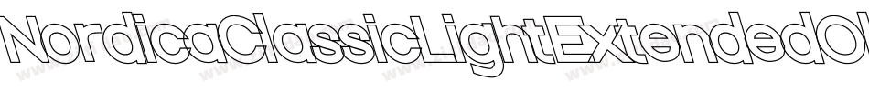 NordicaClassicLightExtendedObliqueOutline-rqD8字体转换
