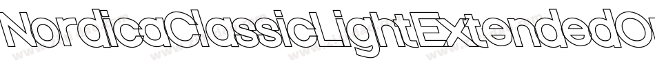 NordicaClassicLightExtendedOppositeOblique-M93B字体转换