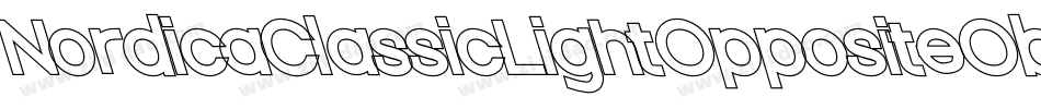 NordicaClassicLightOppositeObliqueOutline-7mEw字体转换