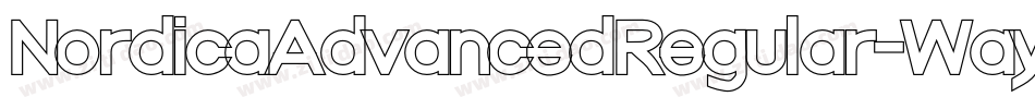 NordicaAdvancedRegular-Wayn字体转换