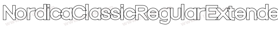 NordicaClassicRegularExtendedObliqueOutline-0rjo字体转换