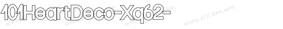 101HeartDeco-Xq62字体转换