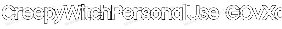 CreepyWitchPersonalUse-GOvXq字体转换