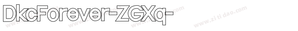 DkcForever-ZGXq字体转换