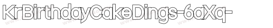 KrBirthdayCakeDings-6aXq字体转换