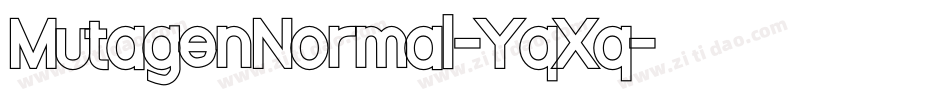 MutagenNormal-YqXq字体转换