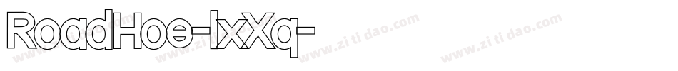 RoadHoe-lxXq字体转换