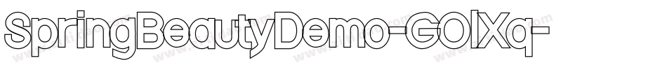SpringBeautyDemo-GOlXq字体转换 SpringBeautyDemo-GOlXq字体转换