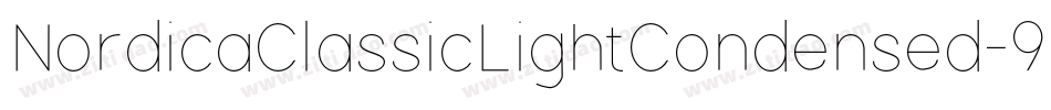 NordicaClassicLightCondensed-9PGZ字体转换