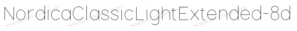 NordicaClassicLightExtended-8dgZ字体转换