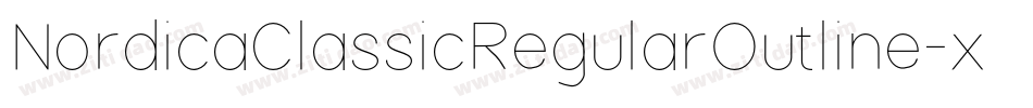 NordicaClassicRegularOutline-xq90字体转换