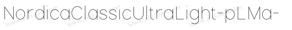 NordicaClassicUltraLight-pLMa字体转换