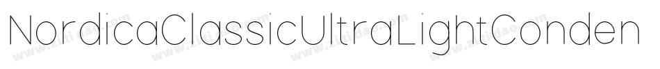NordicaClassicUltraLightCondensedOblique-AWx2字体转换