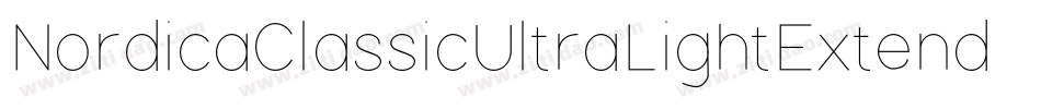 NordicaClassicUltraLightExtended-VJP6字体转换