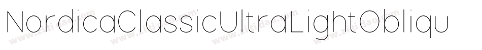 NordicaClassicUltraLightOblique-jv1l字体转换