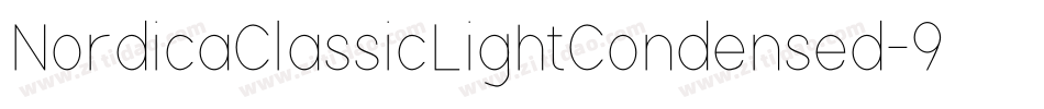 NordicaClassicLightCondensed-9PGZ字体转换