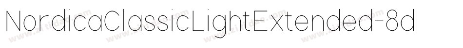 NordicaClassicLightExtended-8dgZ字体转换