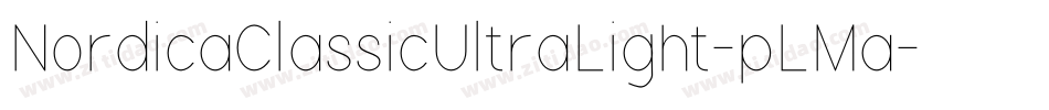 NordicaClassicUltraLight-pLMa字体转换
