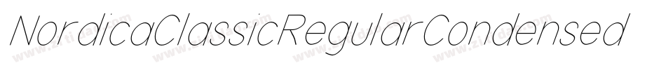 NordicaClassicRegularCondensedOblique-PAX2字体转换