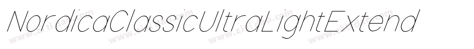 NordicaClassicUltraLightExtended-VJP6字体转换