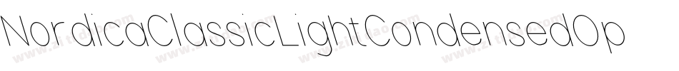 NordicaClassicLightCondensedOppositeOblique-1MXj字体转换