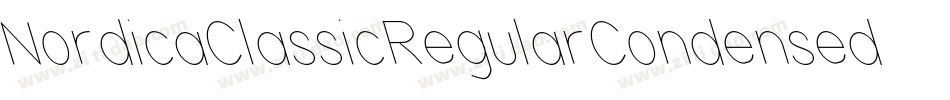 NordicaClassicRegularCondensedOblique-PAX2字体转换