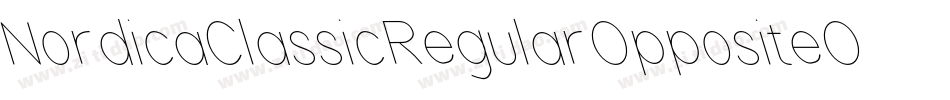 NordicaClassicRegularOppositeOblique-ZaOx字体转换
