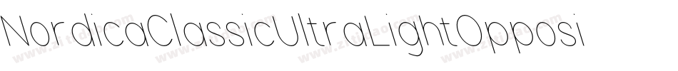 NordicaClassicUltraLightOppositeOblique-zqya字体转换