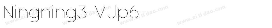 Ningning3-VJp6字体转换