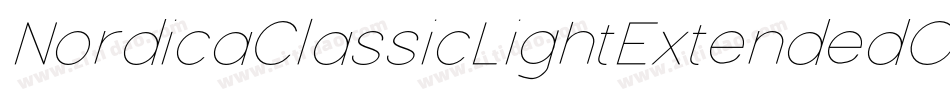 NordicaClassicLightExtendedObliqueOutline-rqD8字体转换