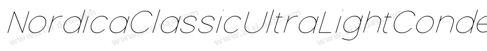 NordicaClassicUltraLightCondensedOblique-AWx2字体转换