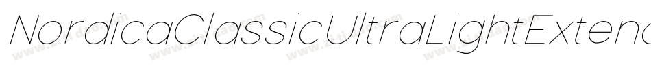 NordicaClassicUltraLightExtended-VJP6字体转换