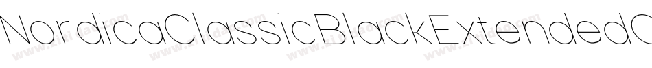 NordicaClassicBlackExtendedOppositeObliqueOutline-Jen7字体转换