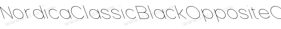 NordicaClassicBlackOppositeObliqueOutline-678o字体转换