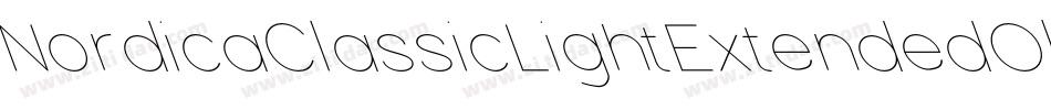 NordicaClassicLightExtendedObliqueOutline-rqD8字体转换