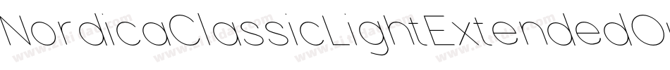 NordicaClassicLightExtendedOutline-KaZZ字体转换