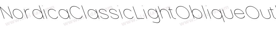 NordicaClassicLightObliqueOutline-vqXy字体转换