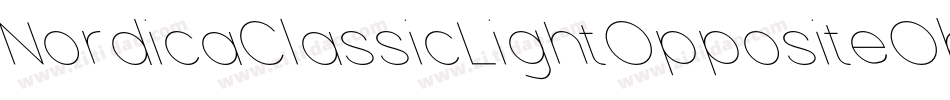 NordicaClassicLightOppositeObliqueOutline-7mEw字体转换