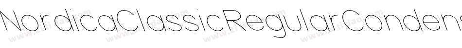NordicaClassicRegularCondensedOppositeOblique-XaWa字体转换