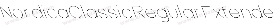 NordicaClassicRegularExtendedOppositeObliqueOutline-WaP4字体转换